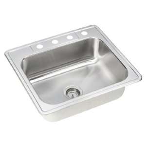   Dayton Dayton Stainless Steel 25 x 22 Inch Single Basin Kitchen Sink