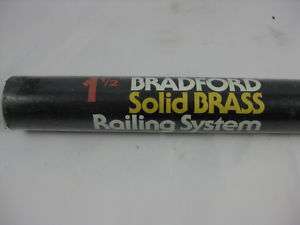 Bradford Solid Brass Railing System 1 1/2 Model 43 219  