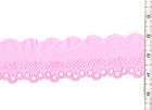 14yds Cotton EYELET LACE TRIM 2 Inch Wide Cherry White  
