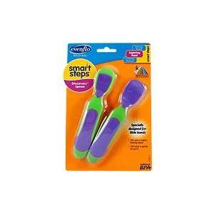   & Purple   For Children Learning To Feed Themselves, 2 pc,(Evenflo