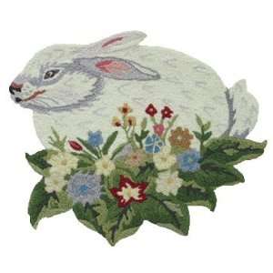  Bunny Rabbit home art decor woven kitchen area rug throw 