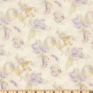   Vintage Wildflowers Ivory Fabric By The Yard Arts, Crafts & Sewing
