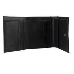 Prada Tessuto Black Nylon Tri fold Wallet  