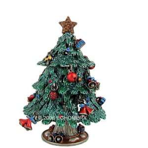 Christmas Tree Trinket Box Bejeweled 