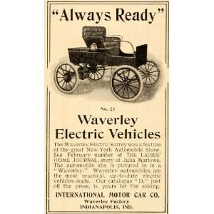 1903 Ad Waverley Electric Vehicles International Motor 