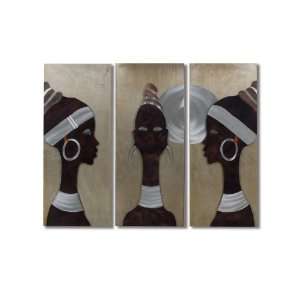     Art Contemporary African Trio Wall Graphic   3