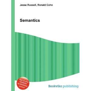  Semantics Ronald Cohn Jesse Russell Books