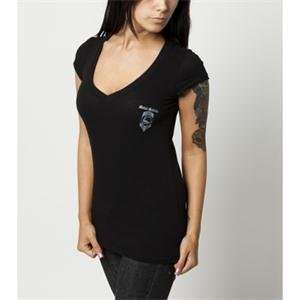  Metal Mulisha Womens Shell Shock T Shirt   Large/Black 