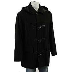 Marc New York Mens Black Wool Blend Duffle Coat  