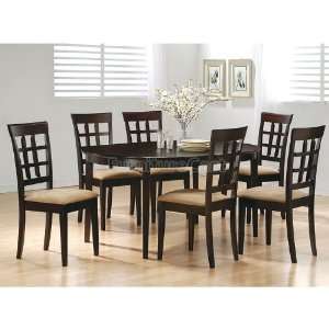  Coaster Furniture Mix and Match Oval Dining Room Set with 
