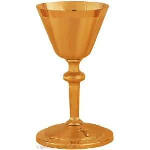 Gold Plated Chalice With Scale Paten 