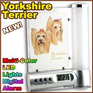  Yorkshire Terrier Led Digital Dog Alarm Clock With Light 