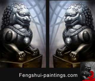   shui painting abstract art painting in asian decor fu dogs paintings