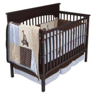   & Ivy Jake 4 Piece Baby Crib Bedding Set Blue & brown For Sales