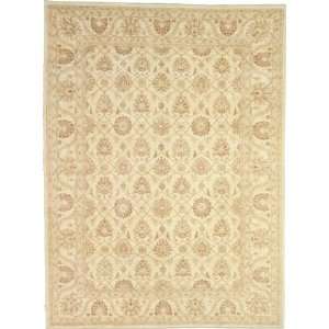  810 x 1110 Ivory Hand Knotted Wool Ziegler Rug 