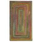   American Song Concentric Rectangular Braided Rug 20x30 150 Gold