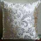 The HomeCentric Silver Glitter  24x24 Inches Large Throw Pillow Covers 