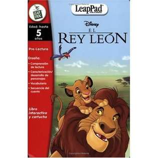 LeapFrog LeapPad Educational Book El Rey Leon The Lion King Spanish 