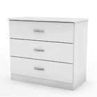   Shore Furniture South Shore Libra Collection 3 Drawer Chest, White