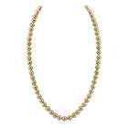  Single Strand 7.5 mm Off White Round Majorca Pearl 28 inch Necklace