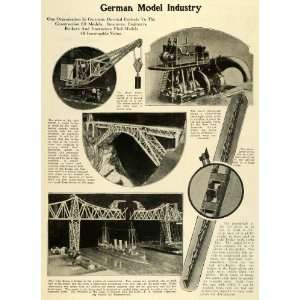  1927 Article German Industrial Engineering Bridge Crane 