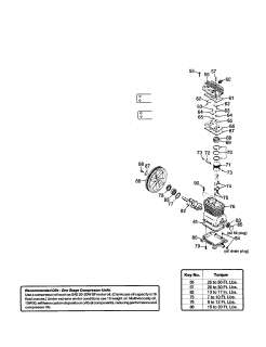 DEVILBISS Air compressor Air compressor diagram Parts  Model L6520 