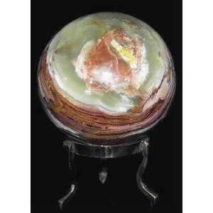    Green Onyx Sphere, Marble Decor Ball   4 Dia.