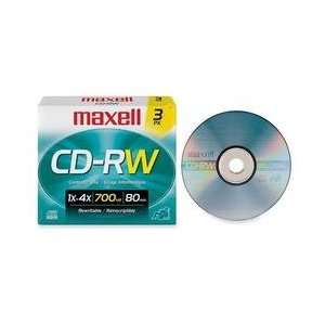 Maxell CD RW Media   650MB   120mm Standard Electronics