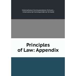 of Law Appendix International Correspondence Schools International 