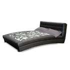 diamond sofa belaire black bonded leather tufted platform bed ca
