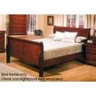 alpine furniture queen size sleigh bed with traditional style design