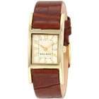 Relic Ladies Watch with Round Rose Goldtone Case, Brown Dial and 