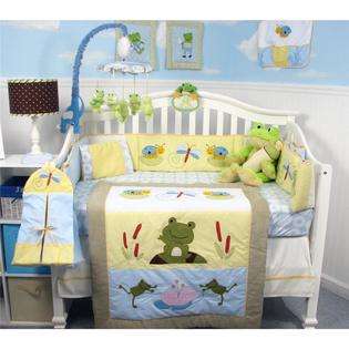 SoHo Designs SoHo Leap Froggies Baby Crib Nursery Bedding Set 14 pcs 