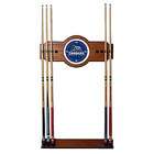 SHOPZEUS Brigham Young University 2 pc. Wood and Mirror Wall Cue Rack