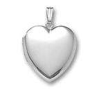 PicturesOnGold Sterling Silver Large Heart Locket, Sterling Silver 