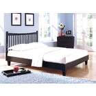 DS Fashion Bed Group Jakarta Black Finish King Size Solid Wood Bed