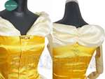 Beauty and the Beast Cosplay Belle Costume Yellow Ball Gown*2 Colors 