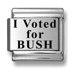  I Voted for Bush Italian charm Jewelry