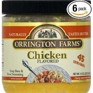 Orrington Farms Chicken Flavored Granular Base, 8 Ounce Jars (Pack of 