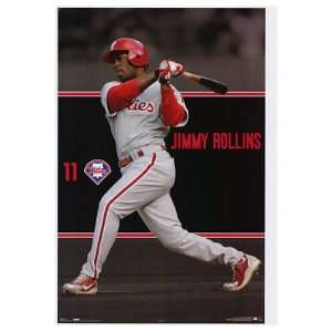  Philadelphia Phillies (Jimmy Rollins) Sports Poster Print 