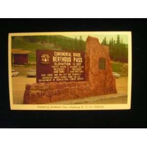  60s Summit, Berthoud Pass Colorado CO Postcard not 