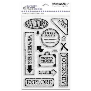  Stampendous SSC164 Travel Words Arts, Crafts & Sewing