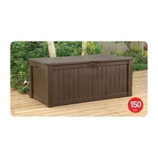 Deck Storage box 150 Gallon Deck Box for Storage and Sitting at  