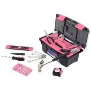   DT9773P Household Tool Kit with Tool Box, Pink, 53 Piece 