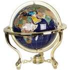   Gemstone World Globes   Metropolitan Model Globes 13 Inch Lapis/Brass