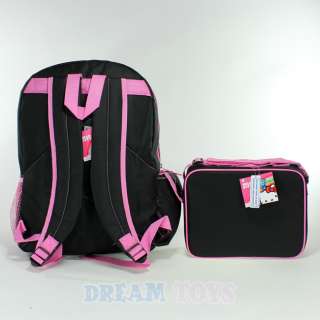  Hello Kitty Checkered Black 16 Backpack and Lunch Bag Set   Girls 