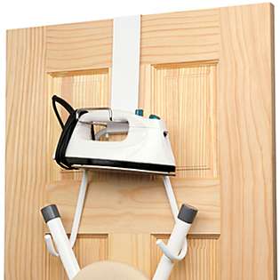 Polder White Over the Door Iron & Ironing Board Holder (90617 90) at 