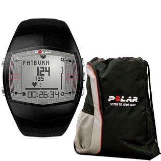 Polar FT40 99041399 Heart Rate Monitor Male Black w Free Cinch Bag 