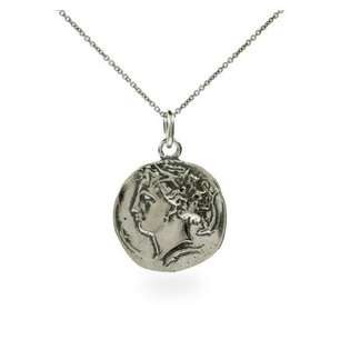 Gold Coin Necklace    Plus Sterling Silver Coin Necklace