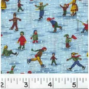   45 Wide Frozen Pond   Blue Fabric By The Yard Arts, Crafts & Sewing
